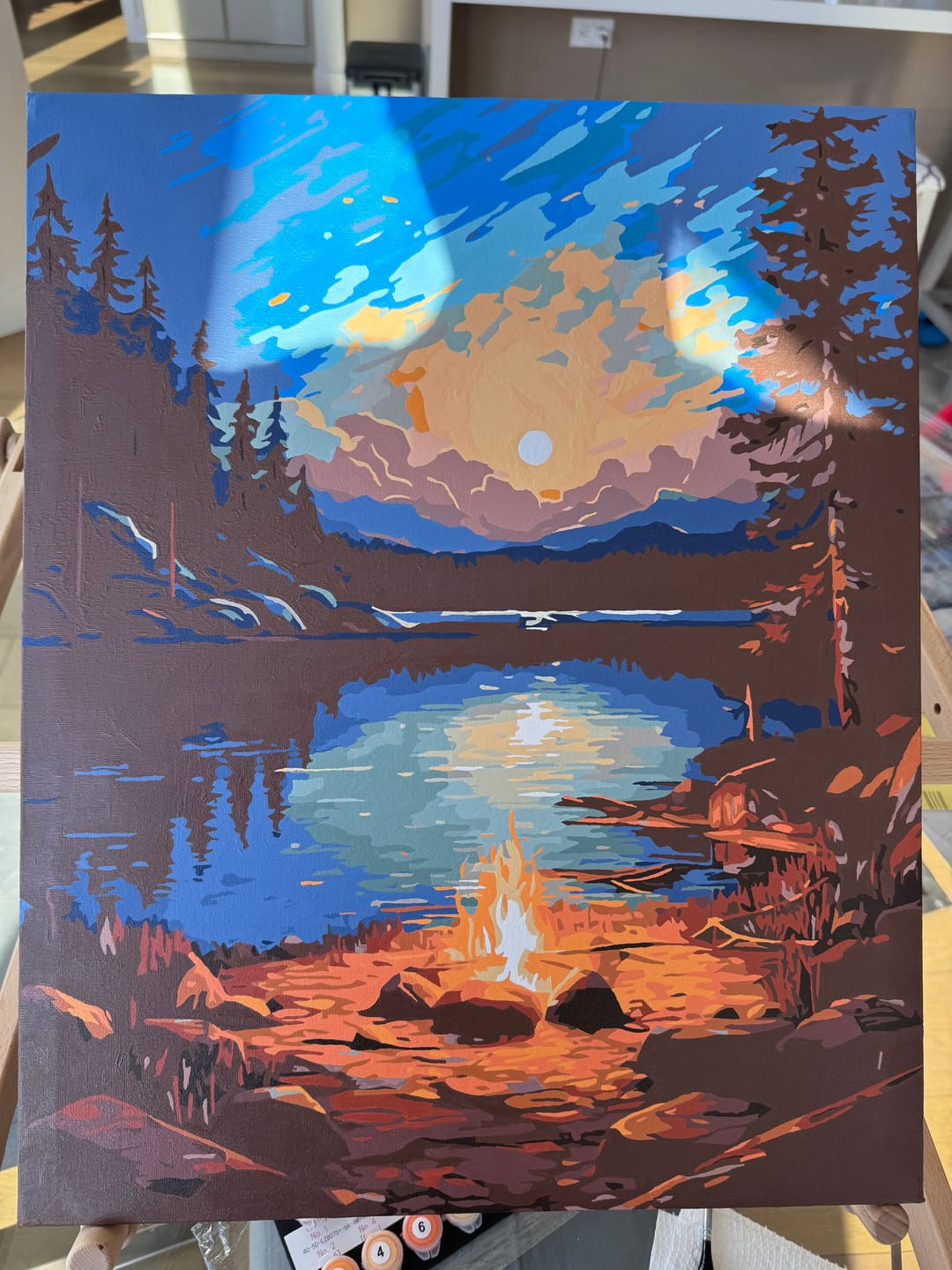 Customer photo review of Night by the Lakeside