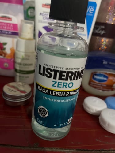 Customer photo review of Listerine Zero Mouth Wash 100ml