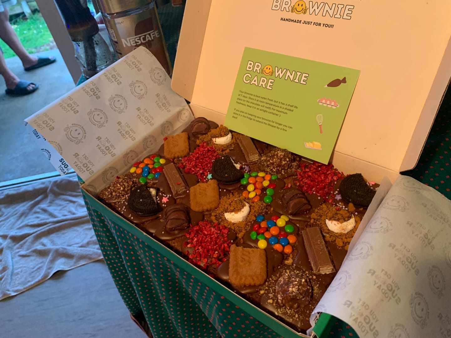Customer photo review of Mega mixed assortment chocolate brownie