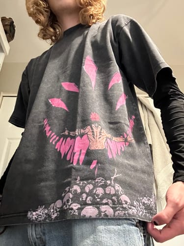 Customer photo review of KING OF CURSES ACID WASH TEE