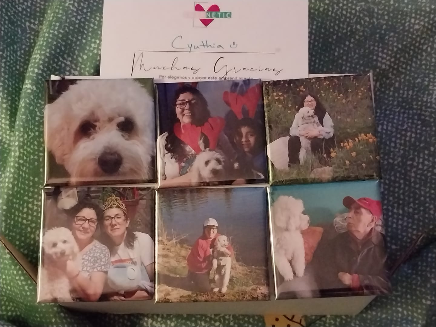 Customer photo review of Pack 6 Imanes personalizados