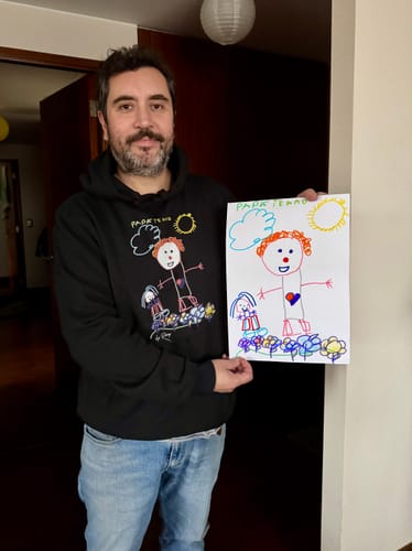Customer photo review of Polerón Personalizado Dibujo