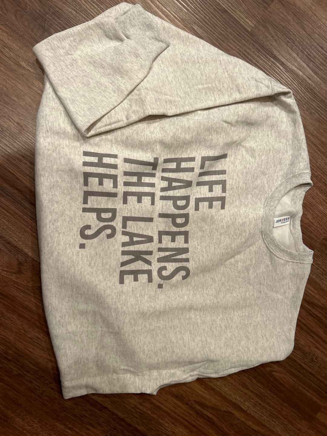 Customer photo review of Life Happens. The Lake Helps.