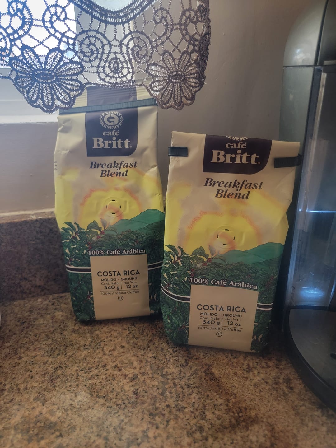 Customer photo review of COSTA RICAN DECAFFEINATED COFFEE
