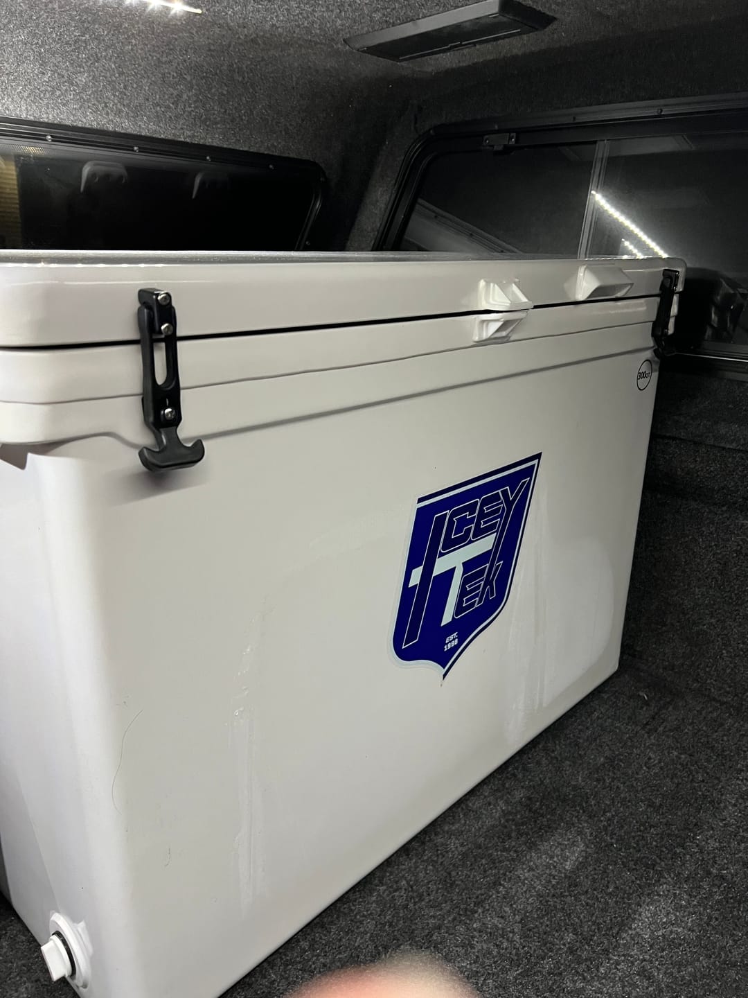 Customer photo review of ICEY-TEK 300 Quart Cooler