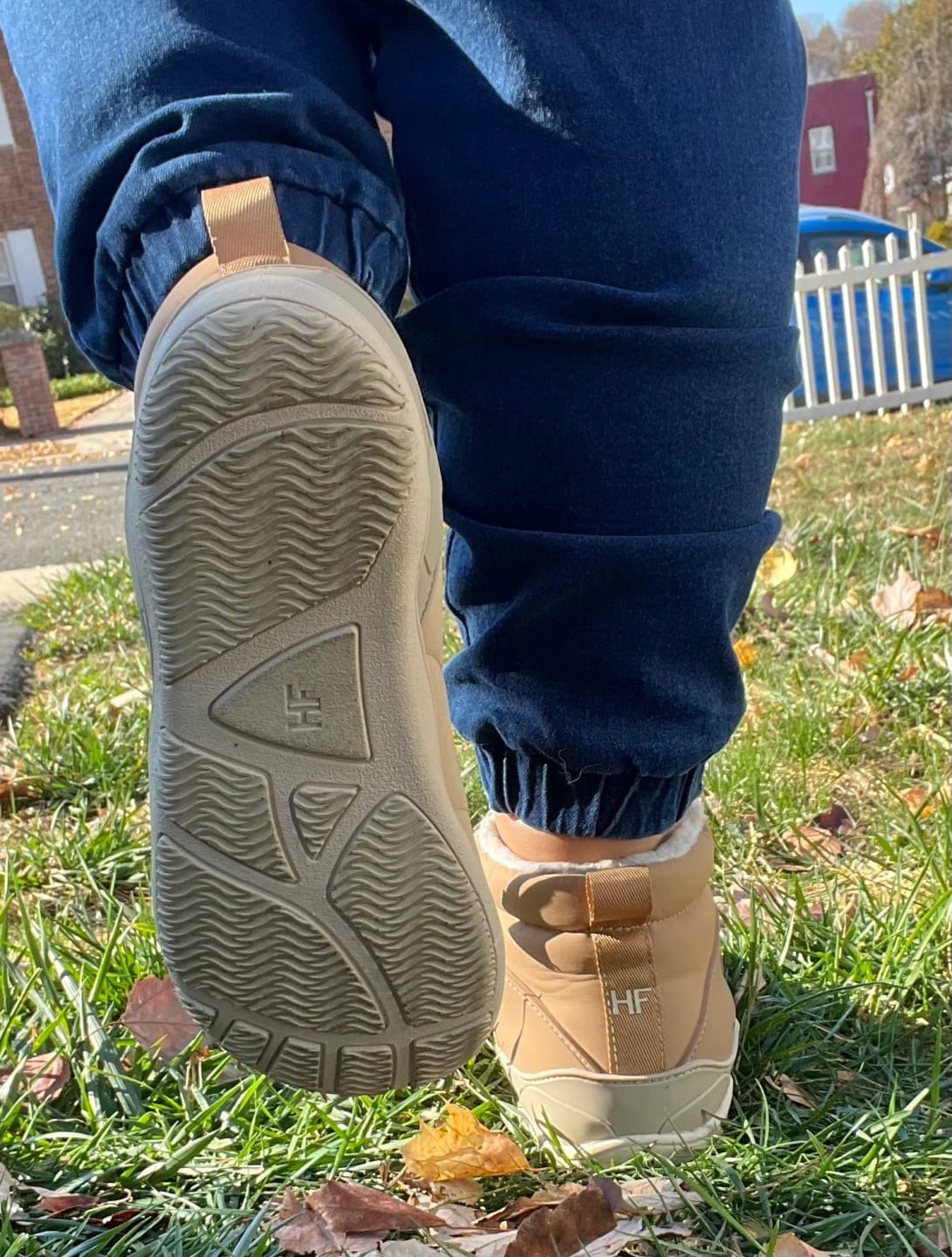 Customer photo review of HF Azura – Ergonomic & Supportive Winter Barefoot Shoes