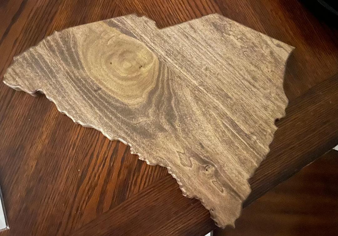 Customer photo review of 15.3x12.0" State Of South Carolina Acrylic Router Template