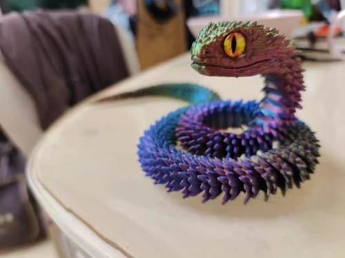 Customer photo review of 3D Printed Snake Sensory Fidget Toy