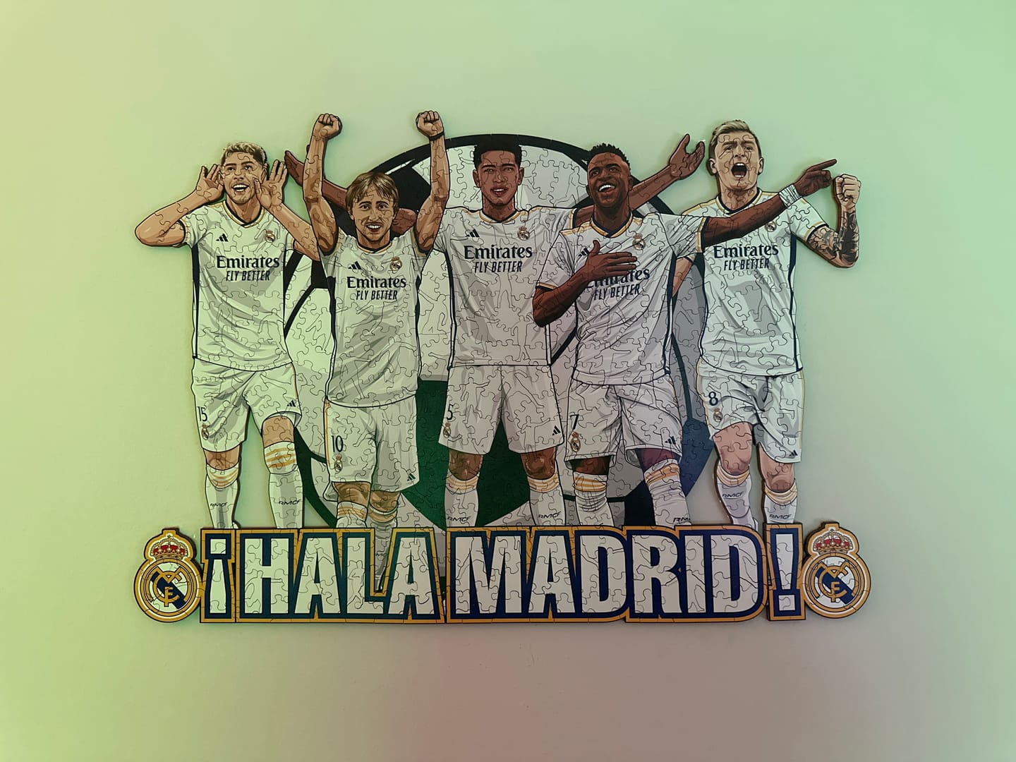 Customer photo review of Real Madrid CF® 5 Players - Wooden Puzzle