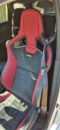 Customer photo review of Racing Bucket Seat Belt Guide Holder
