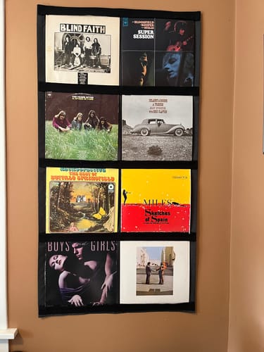 Customer photo review of 12" Vinyl Record Display Frame - LP Wall Storage