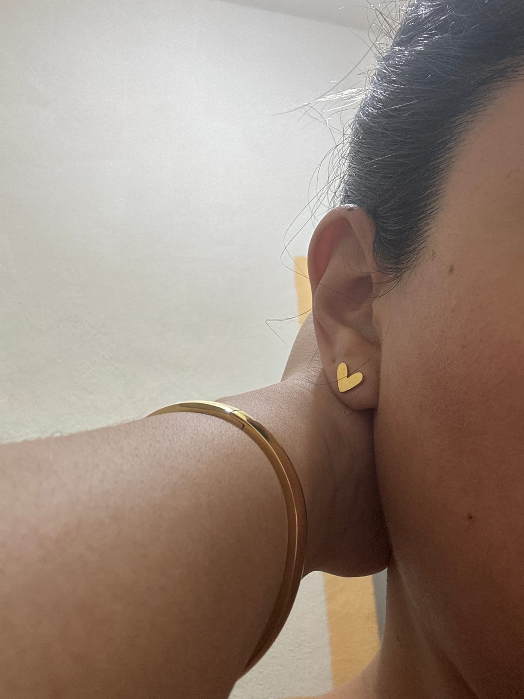 Customer photo review of Aretes Corazón
