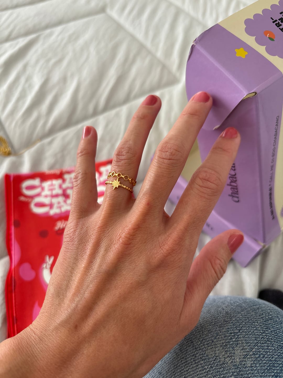 Customer photo review of Anillo Ajustable Star