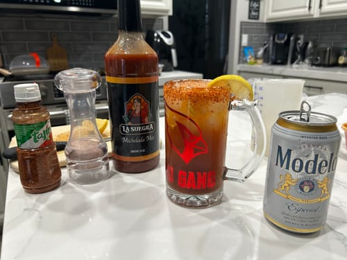 Customer photo review of La Suegra Michelada Mix