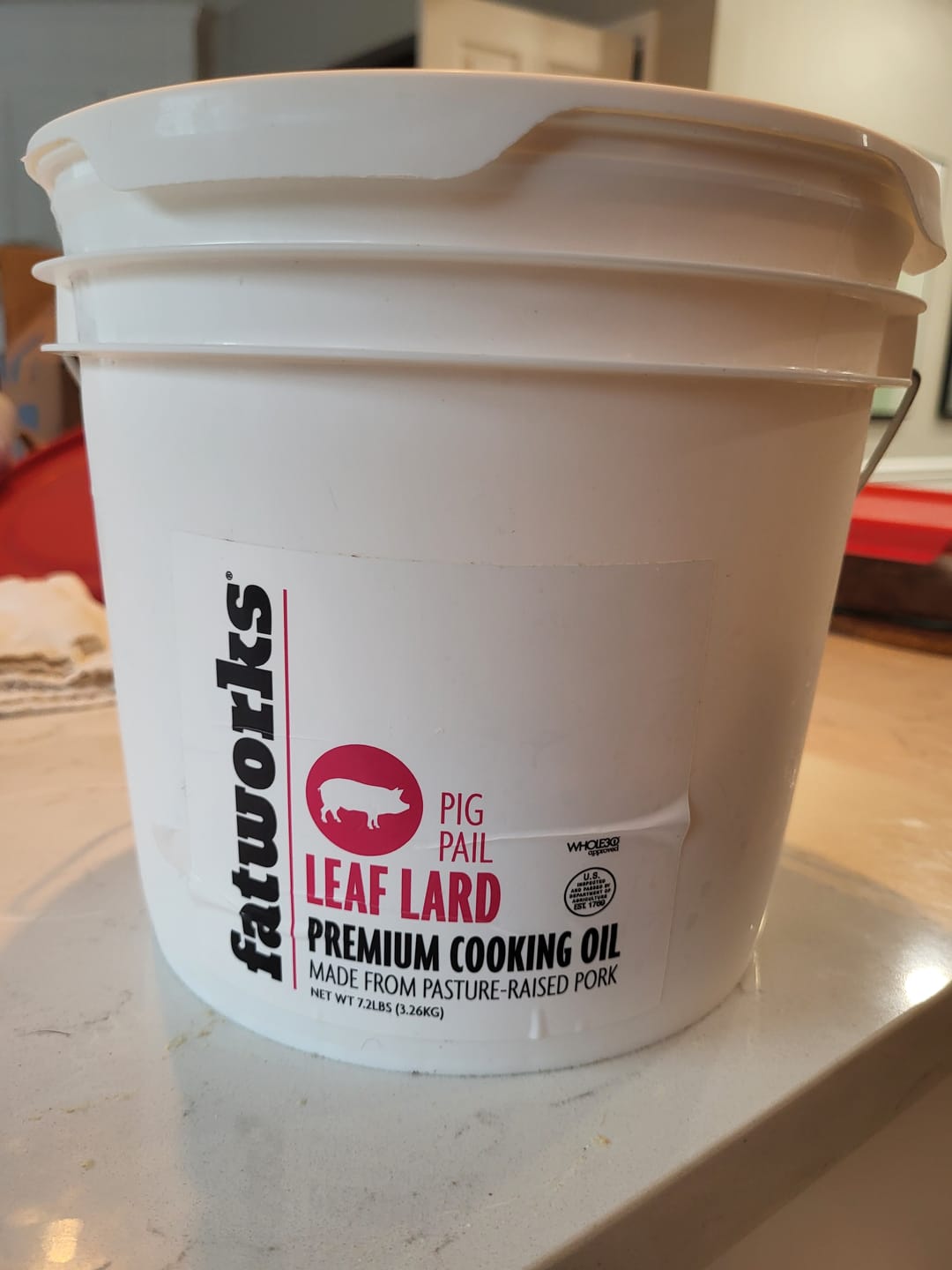Customer photo review of Leaf Lard Pig Pail-1 GALLON