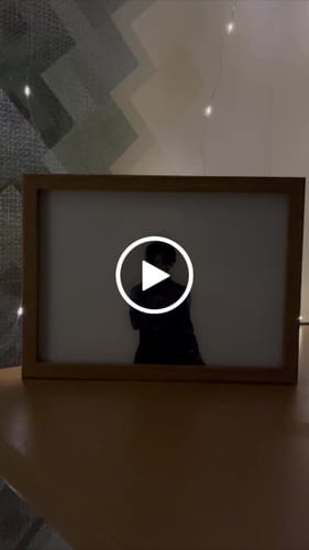 Customer video review of AOT Series LED Light Painting Anime Photo Frame Wall Art