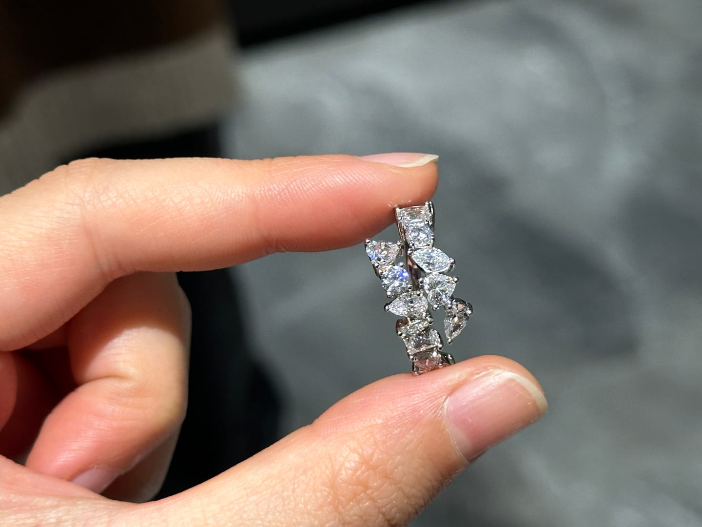 Customer photo review of Louily Special Open Design Wedding Band