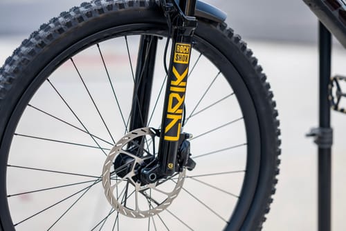 Customer photo review of Metallic RockShox Lyrik Fork Decal