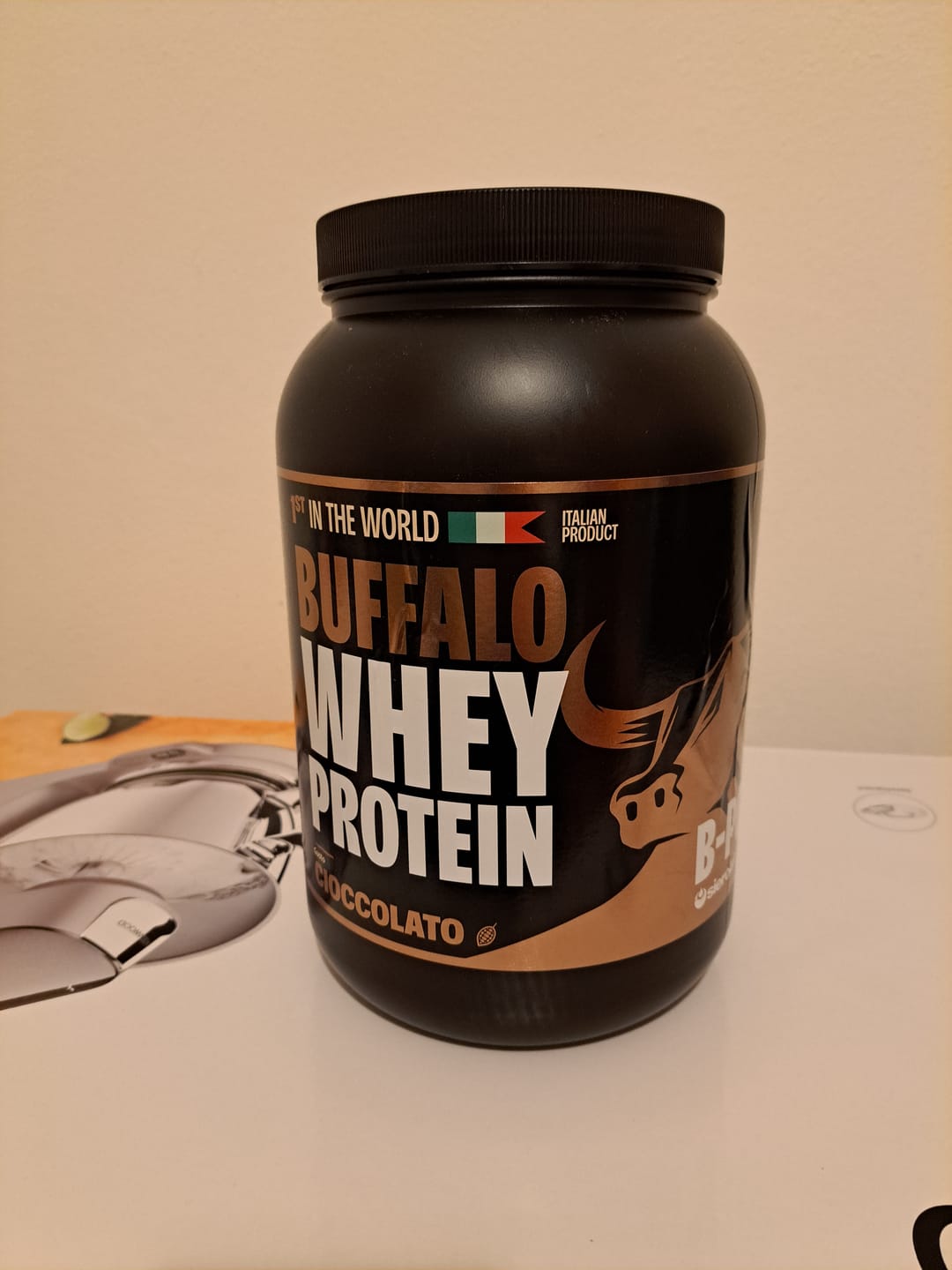 Customer photo review of Gift Kit - Buffalo Whey Protein + 1 Shaker Omaggio e 4 Bustine Monodose (2 x Gusto)