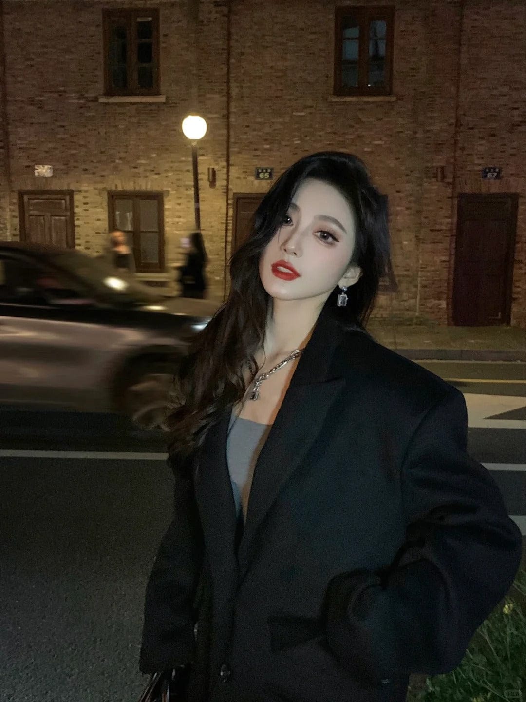 Customer photo review of WARDEN EDGE Oversized Wool Coat - Classic Longline Silhouette
