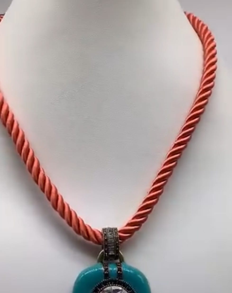 Customer photo review of Heidi Daus®"Elegant Essentials" Pin Enhancer Cord Necklace