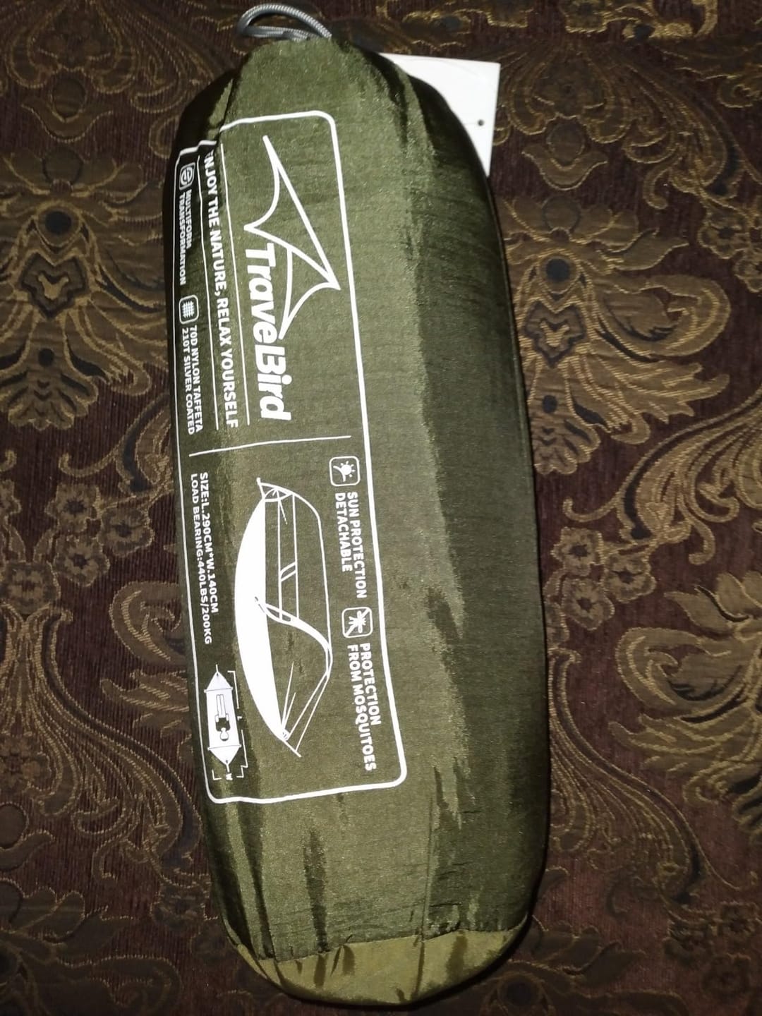Customer photo review of 4-in-1  Hanging Tent with Mosquito Net & Detachable Sun Blinds
