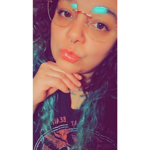 Customer photo review of Aria Eyeglasses