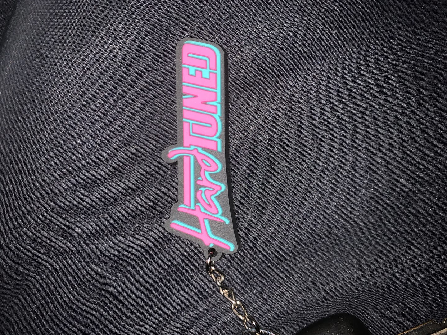 Customer photo review of Pink HardTuned Soft Rubber Key Ring