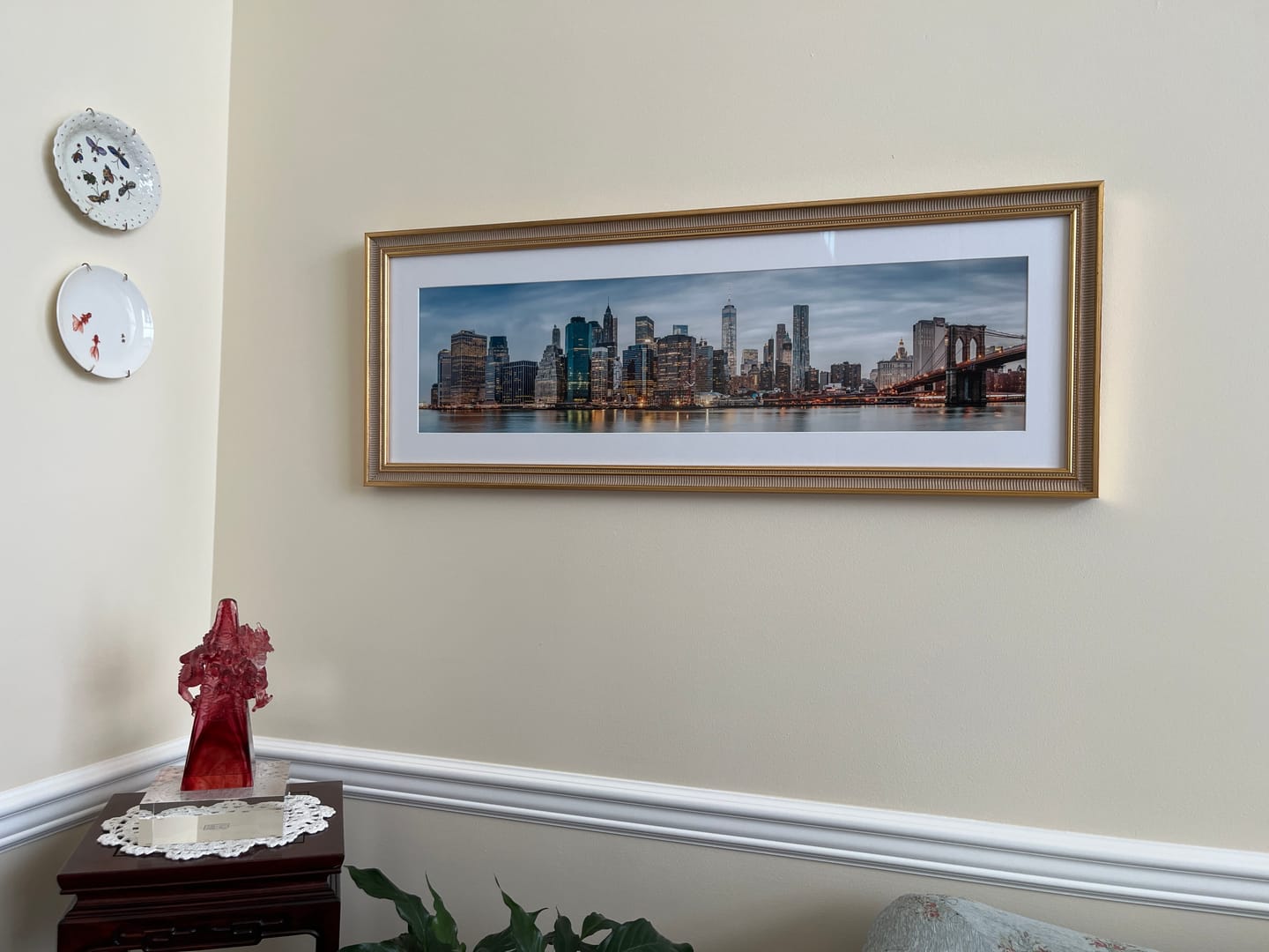 Customer photo review of NEW YORK City Skyline Panoramic Poster | 12"x36" Fine Art Print | Archival Quality NYC Wall Art | Office & Home Decor