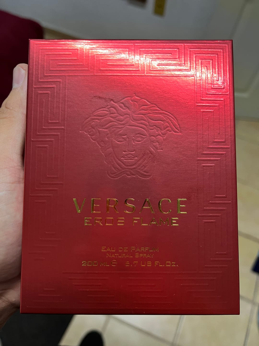 Customer photo review of Perfume Versace Eros Flame 200ml EDP