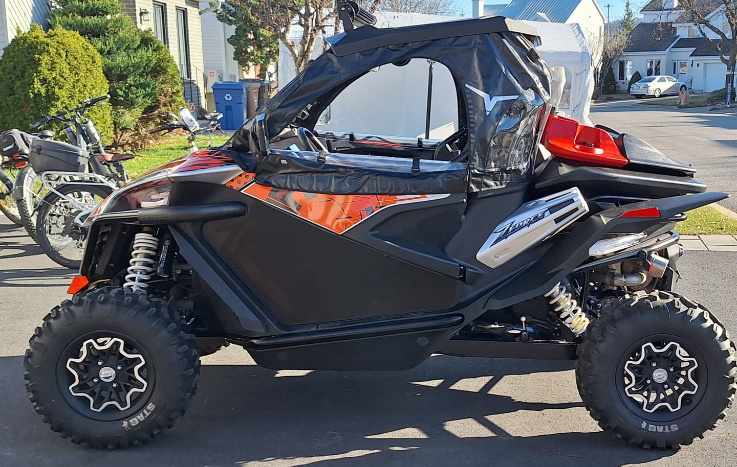 Customer photo review of Soft Cab Enclosures Upper Door for CFMOTO ZForce 950