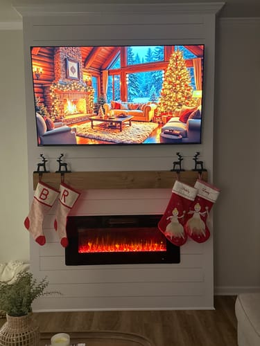 Customer photo review of Rustic Mantels