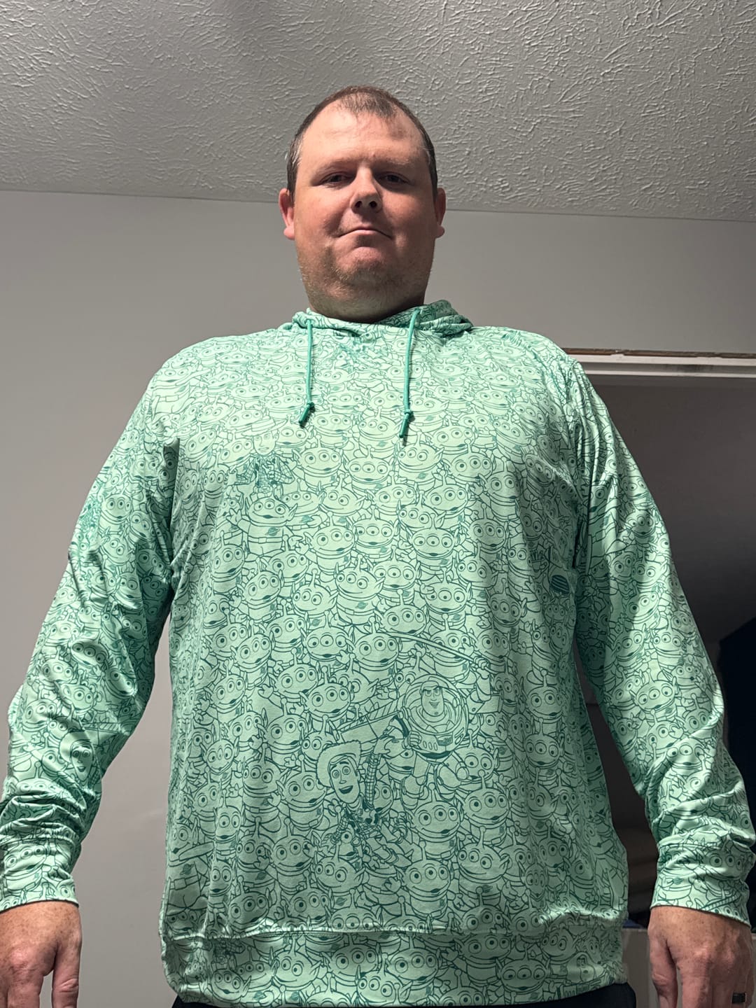 Customer photo review of Disney and Pixar Toy Story “The Crane Escape” – Performance Hoodie