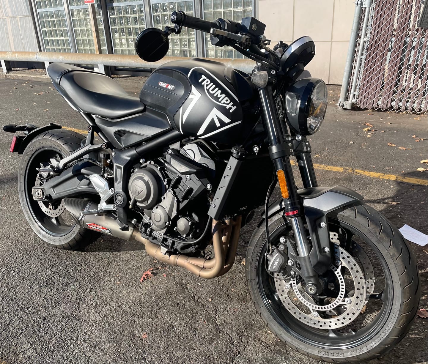 Customer photo review of Triumph Trident 660 Radiator Side Covers