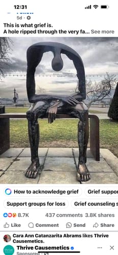 Customer photo review of Reader Expression Sculpture