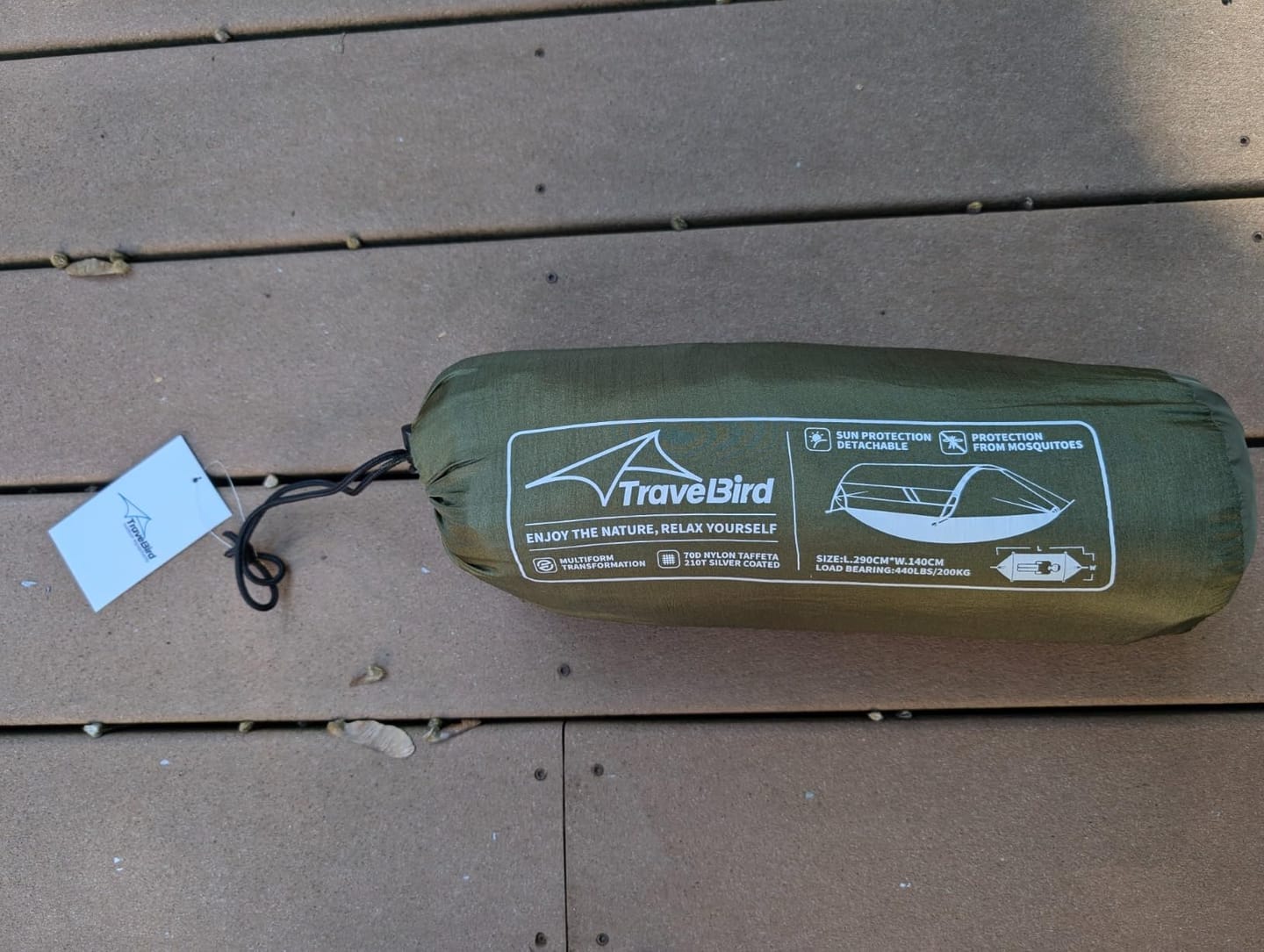 Customer photo review of 4-in-1  Hanging Tent with Mosquito Net & Detachable Sun Blinds