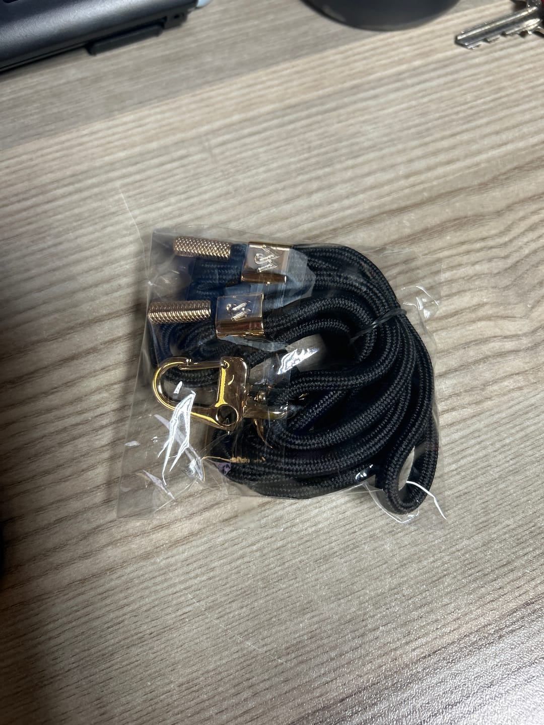 Customer photo review of Classic Black Braided Strap
