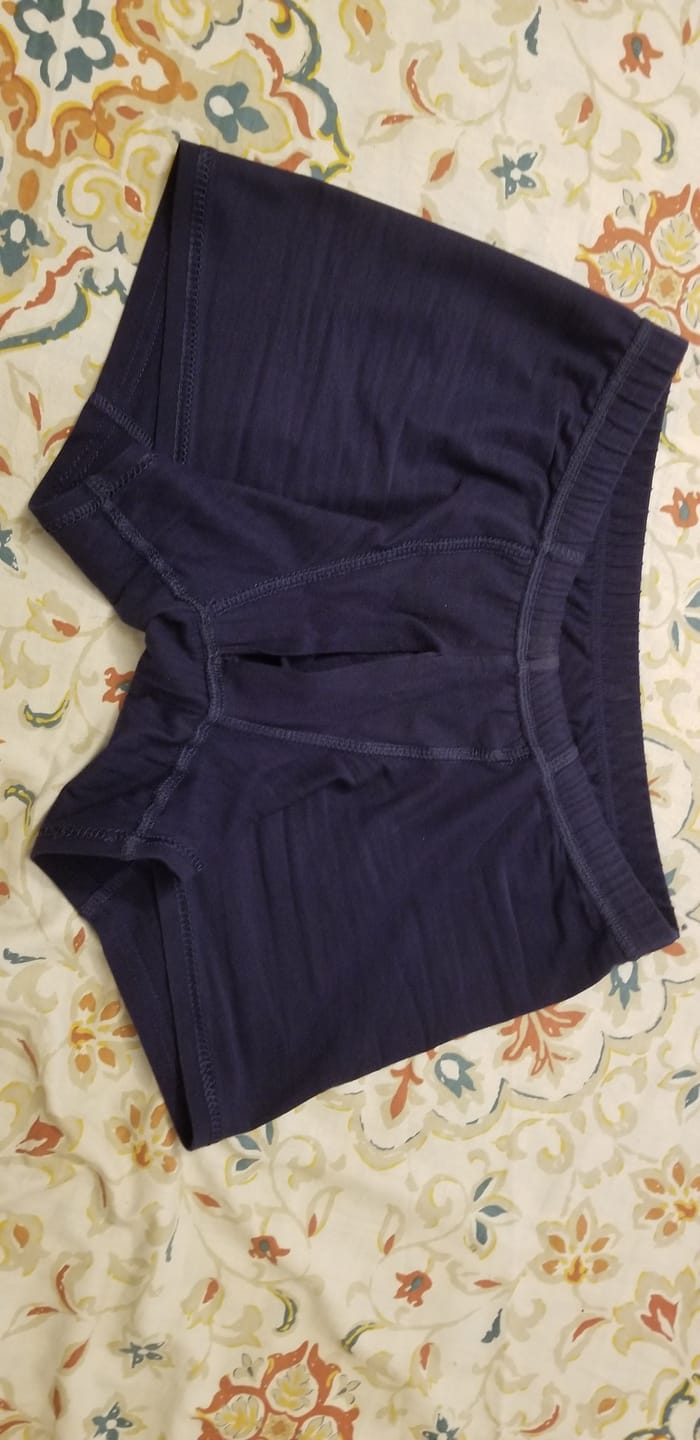 Customer photo review of Astronut Men's Boxer Shorts Galaxy Blue With Geni-Tech Pouch