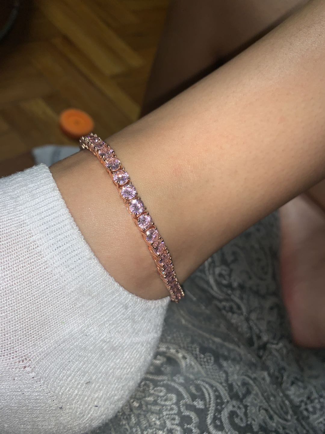 Customer photo review of LUX TENNIS ANKLET(Ready to Ship)