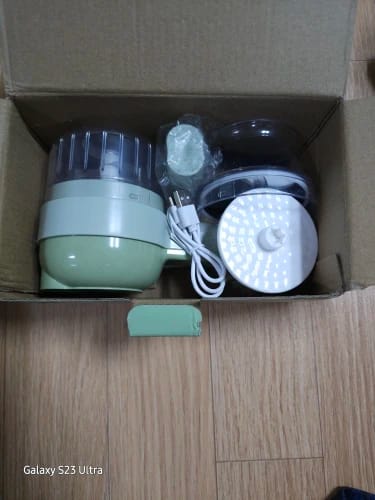 Customer photo review of Mini picador eléctrico y rebanador 4 en 1