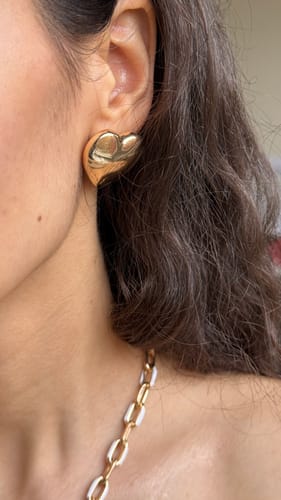 Customer photo review of Listen To Your Heart Studs