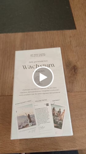 Customer video review of Dein persönliches Wachstum - 52 Affirmationskarten & Challenges