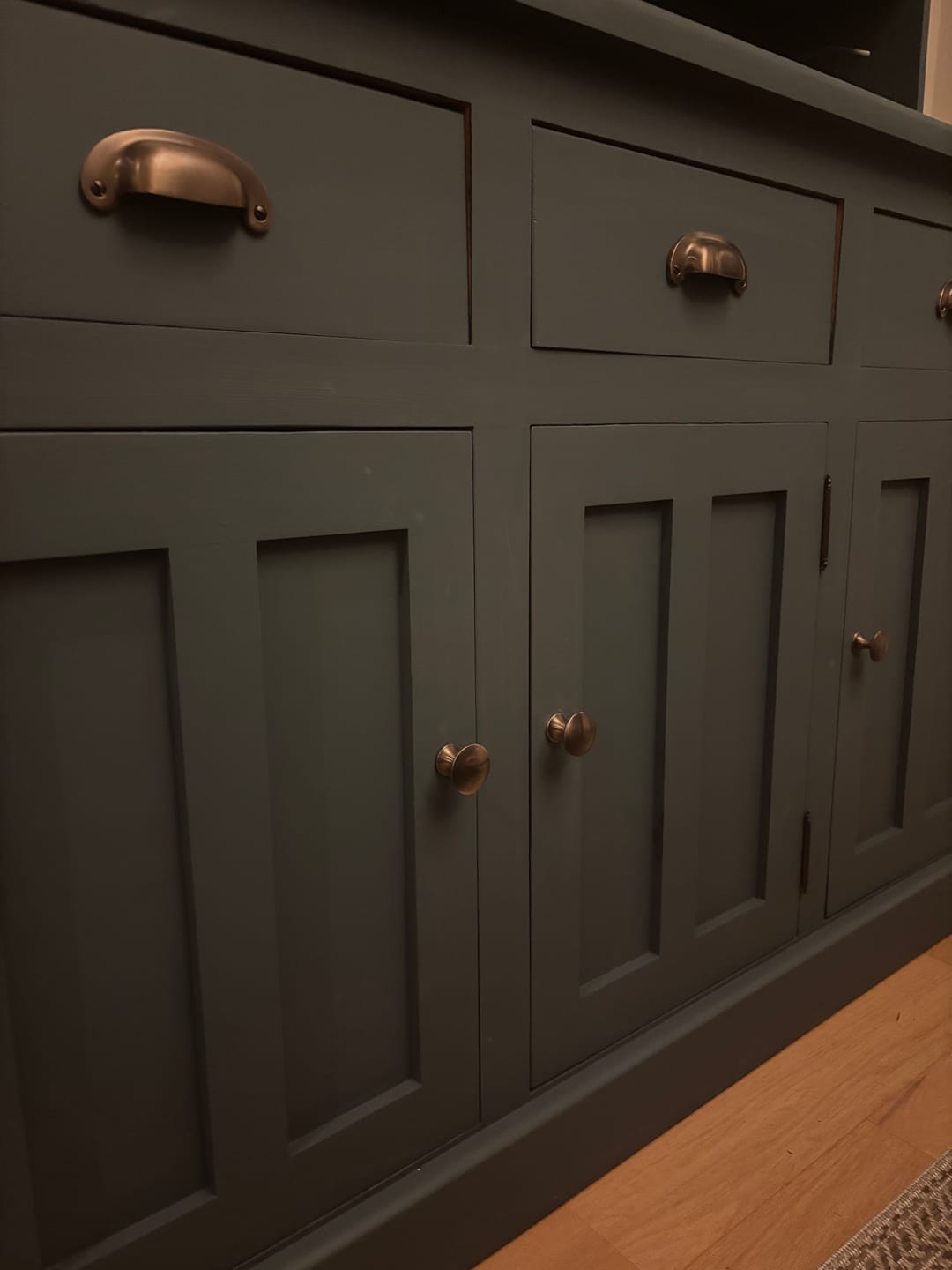 Customer photo review of Classic Aged Brass Cupboard Handles
