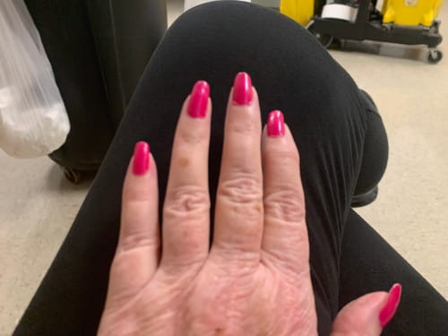 Customer photo review of Rocket Nail Fuel Nail Repair - Purple