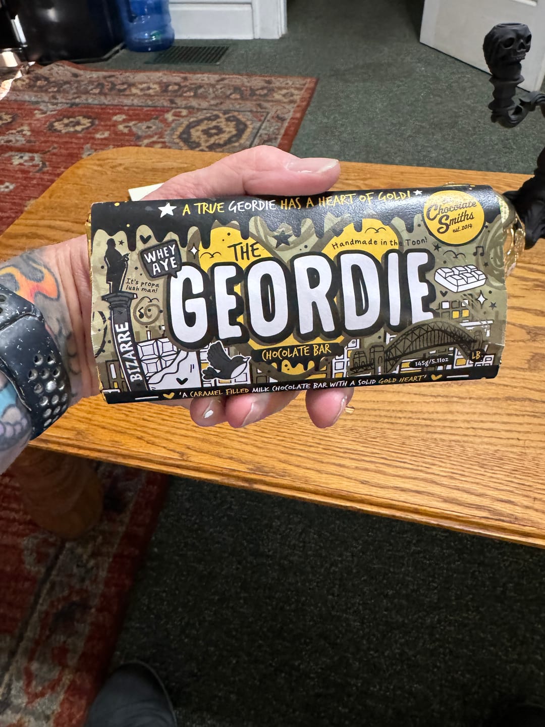 Customer photo review of Baklava Inspired What D' Yee Want Wednesday Chocolate Bar 145g