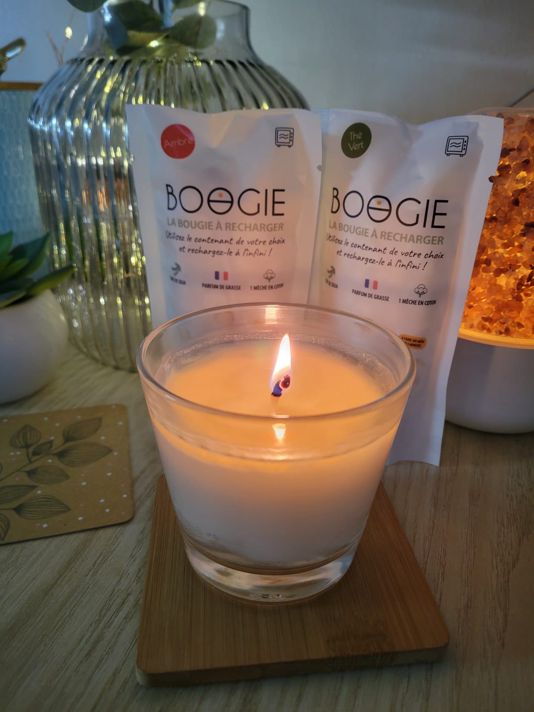 Customer photo review of Recharge Bougie Parfumée Ambre