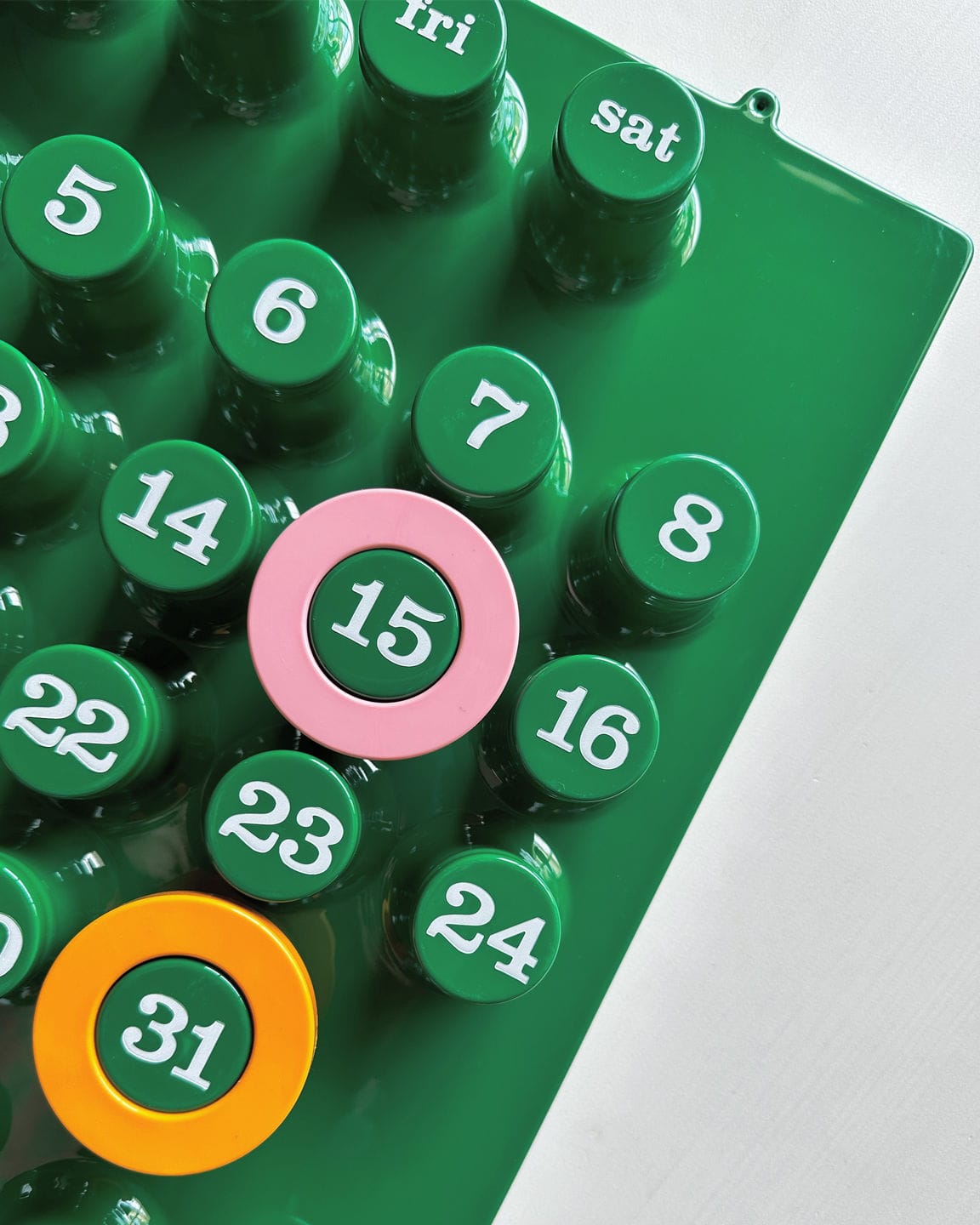 Customer photo review of Euroway Ring-A-Date Perpetual Wall Calendar