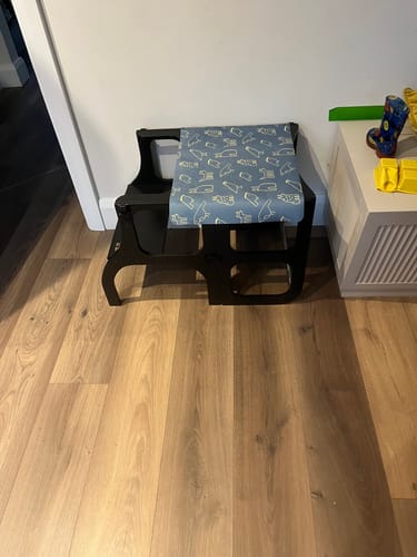 Customer photo review of STEP'n'SIT® • Helper Tower - Table • Convertible 2-in-1