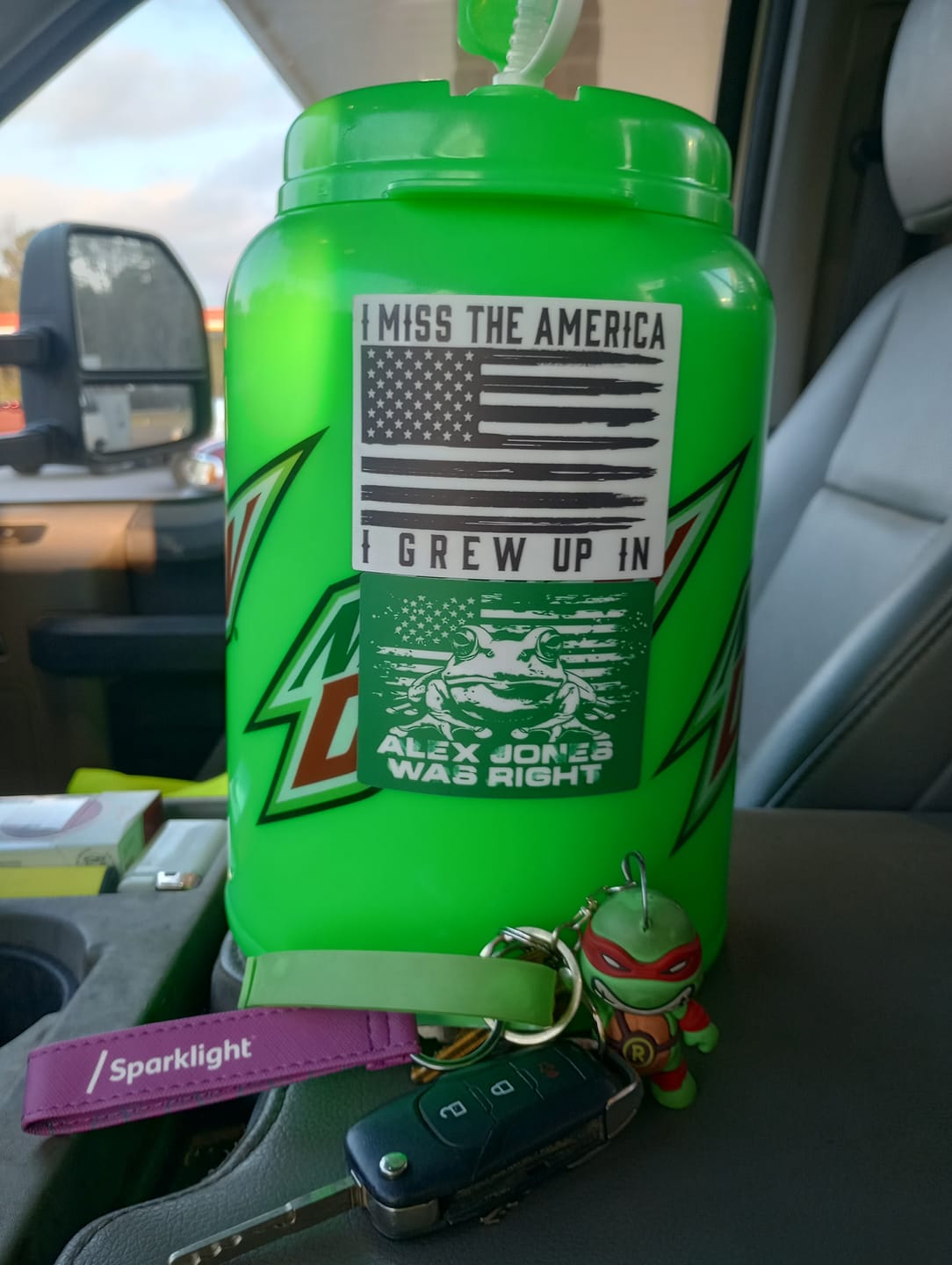 Customer photo review of Alex Jones Was Right Decal