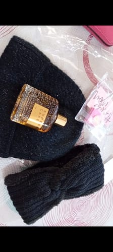 Customer photo review of Fascia calda copri orecchie - nera